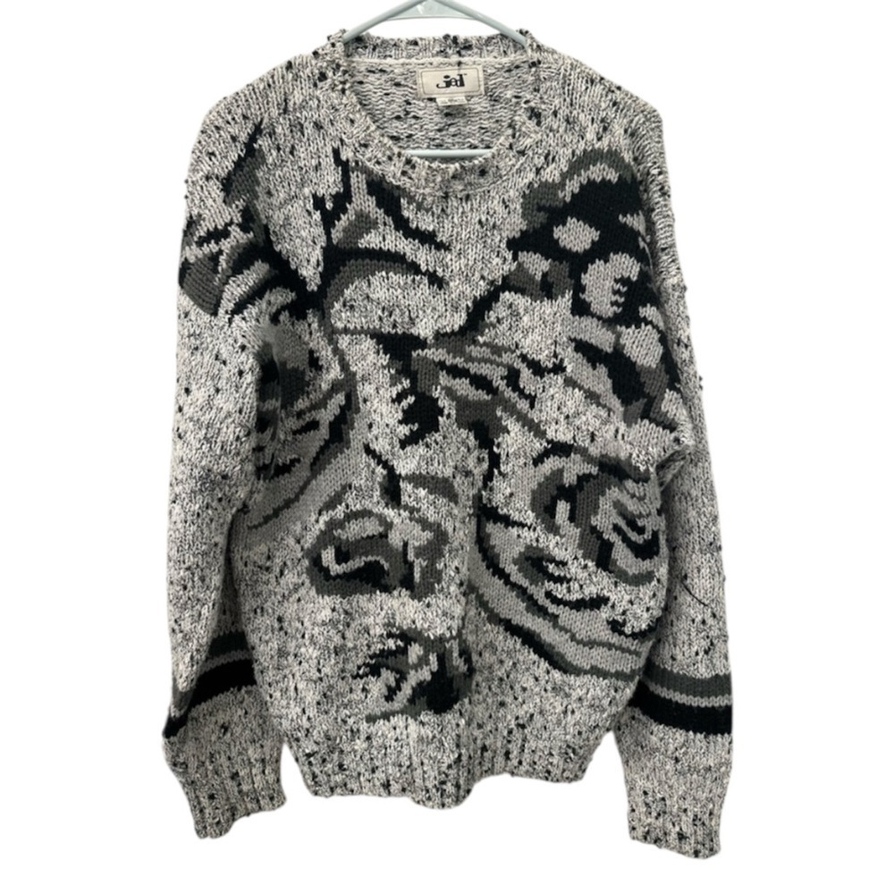 Vintage 90’s wool blend pattern sweater size medium